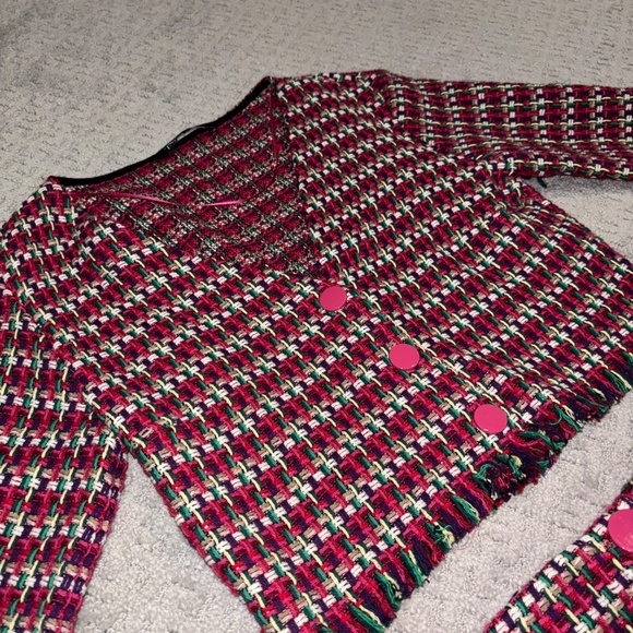 Zara | Matching Set | Tweed Skirt & Jacket - Picture 6 of 10